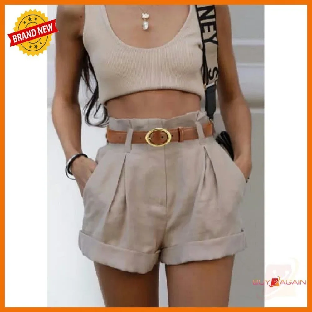 Premium Leather Belt with Gold Buckle for Jeans & Dresses